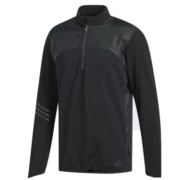 ADIDAS XL Climaheat 1/4 Zipper Golf Jacket Black - Picture 5 of 5